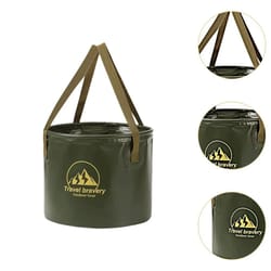 collapsible 10l/20l camping bucket - portable travel bucket for fishing, washing & outdoor storage
