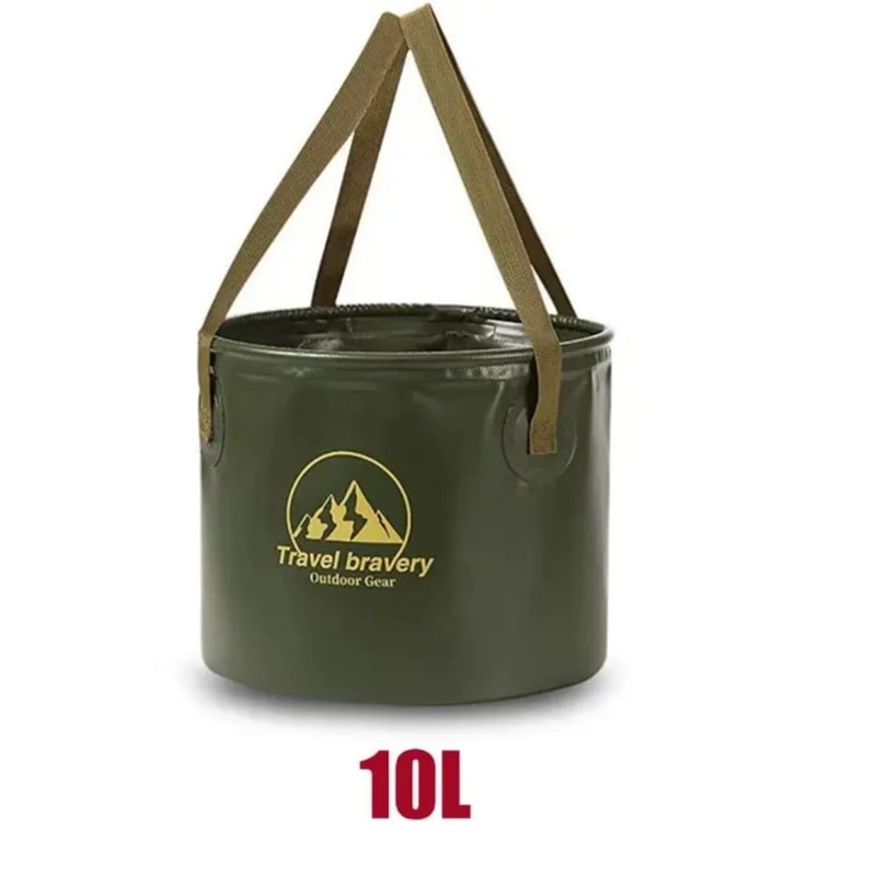 Collapsible 10L20L Camping Bucket Portable Travel Bucket For Fishing Washing Outdoor Storage 6