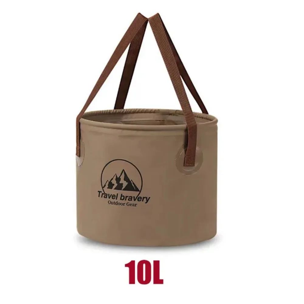Collapsible 10L20L Camping Bucket Portable Travel Bucket For Fishing Washing Outdoor Storage 8