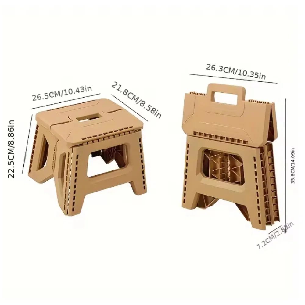 Thickened Portable Folding Stool Heavy Duty Collapsible Camping Fishing Seat 1