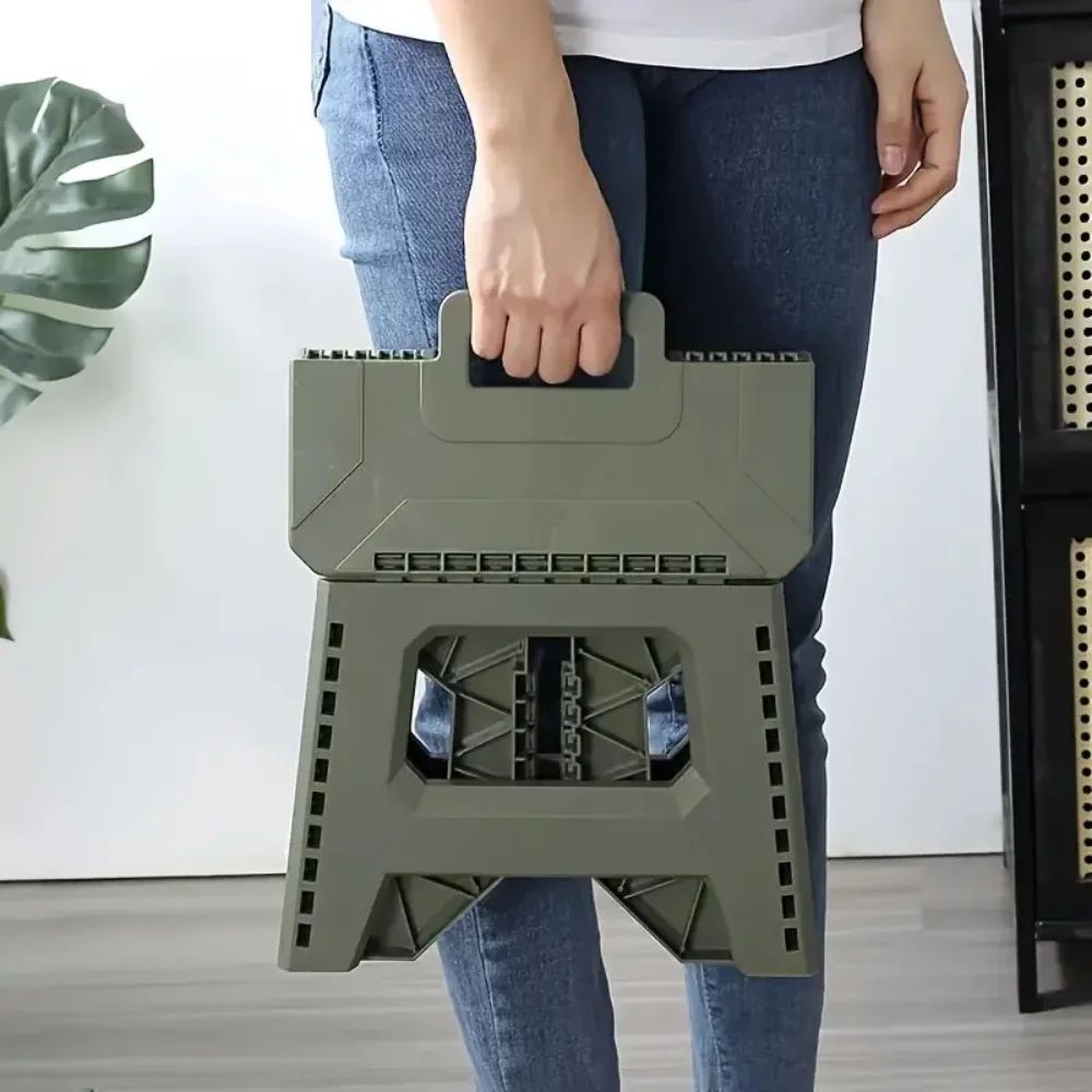 Thickened Portable Folding Stool Heavy Duty Collapsible Camping Fishing Seat 4