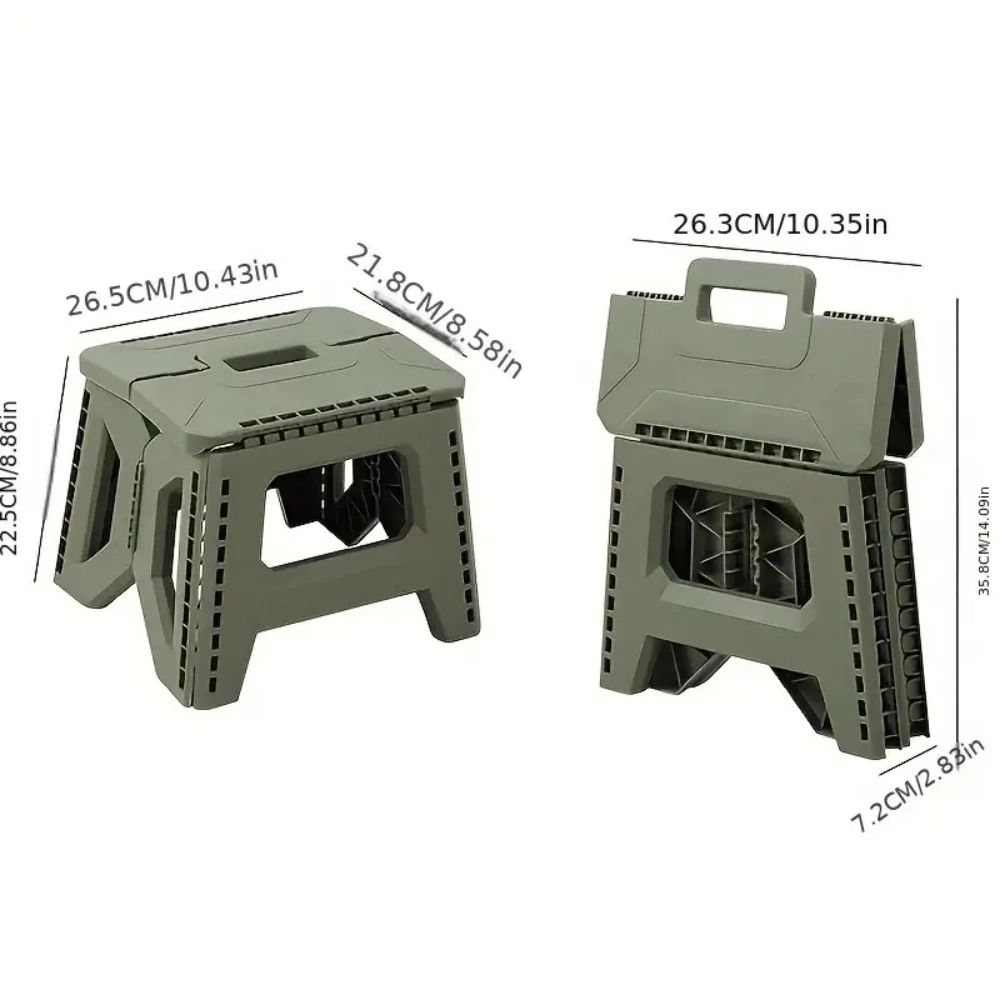 Thickened Portable Folding Stool Heavy Duty Collapsible Camping Fishing Seat 9