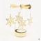 Rotating Christmas Tea Light Candle Holder Gold Metal Candle Carousel Centerpiece 10