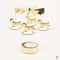 Rotating Christmas Tea Light Candle Holder Gold Metal Candle Carousel Centerpiece 11