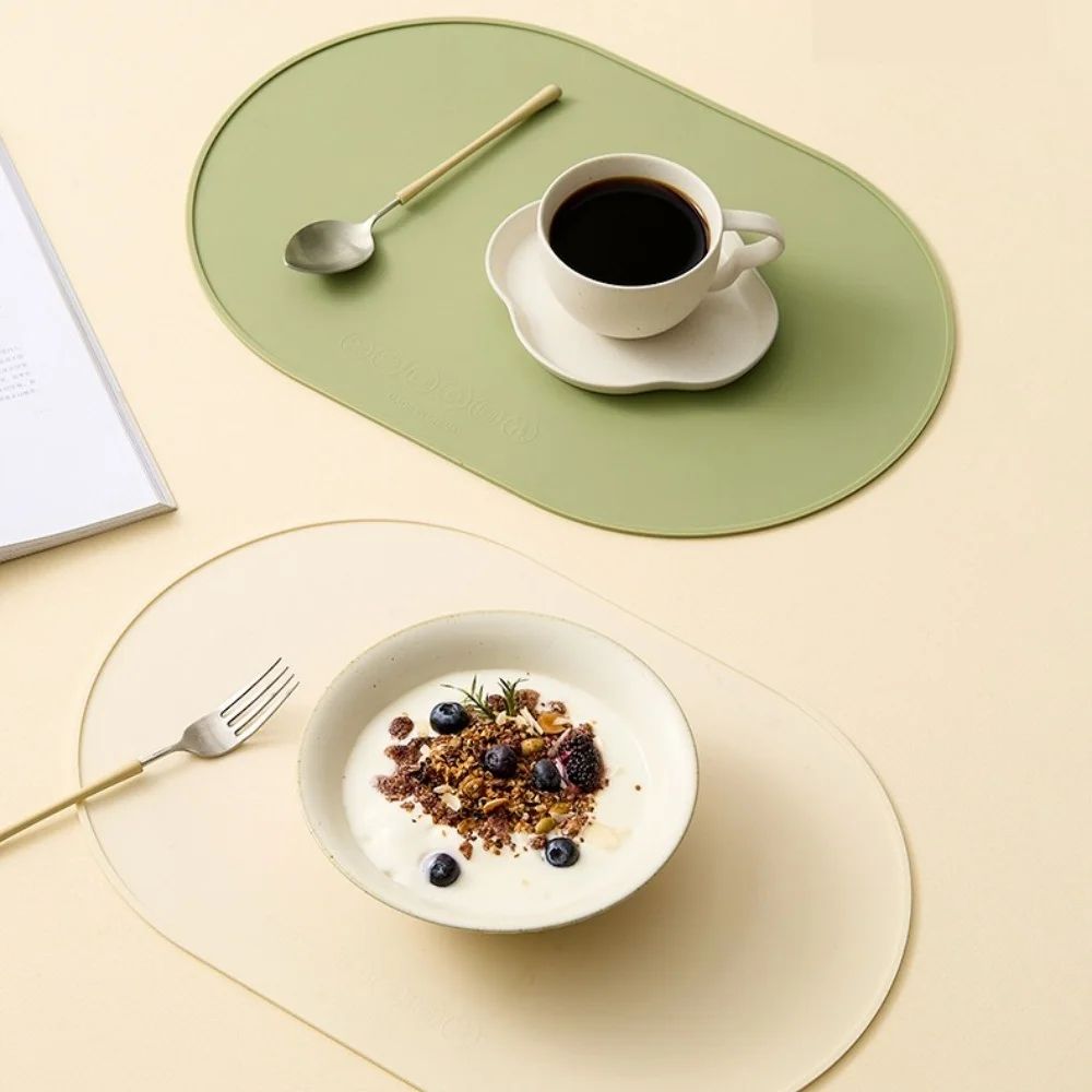 HeatResistant Silicone Placemat Waterproof Reusable EasyClean Table Mat For Daily Dining 2