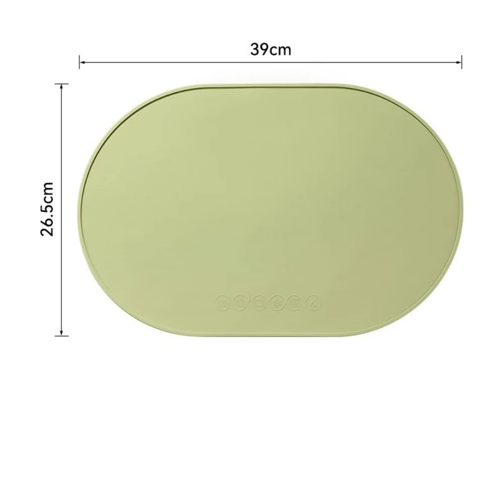 HeatResistant Silicone Placemat Waterproof Reusable EasyClean Table Mat For Daily Dining 6
