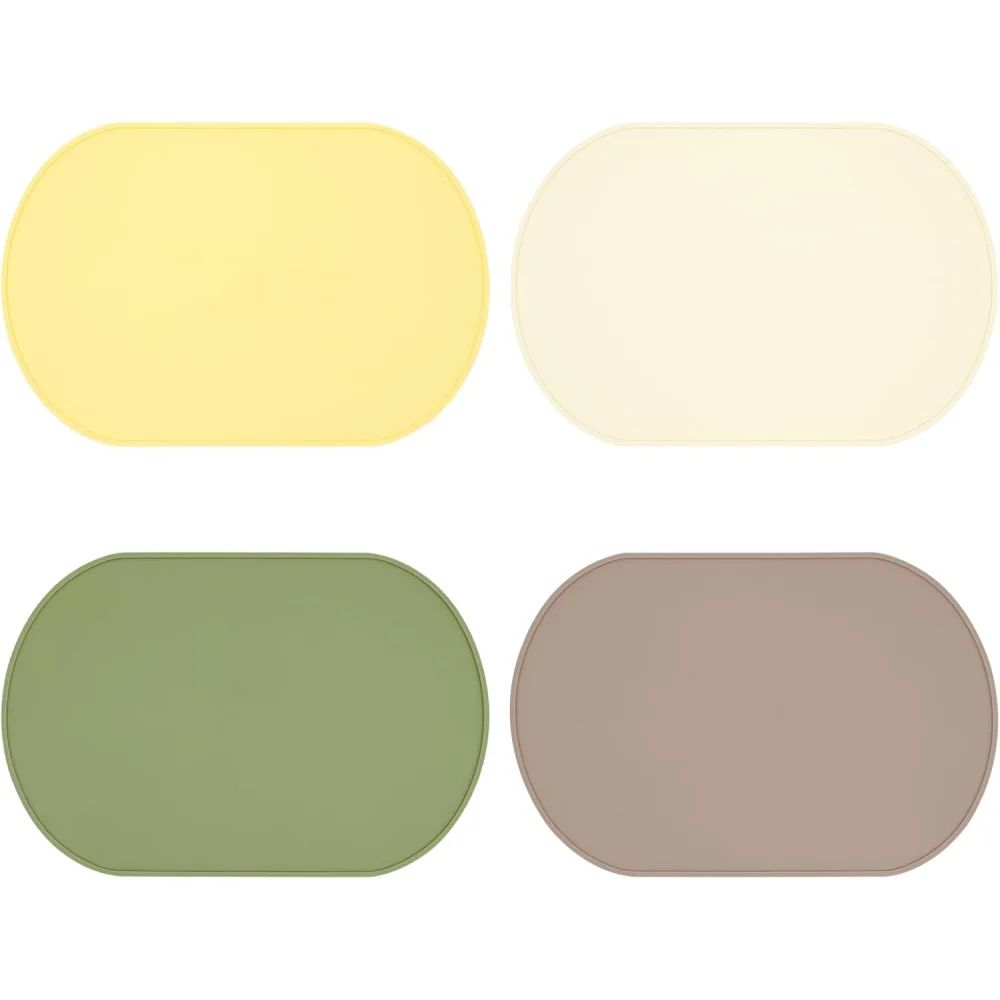 HeatResistant Silicone Placemat Waterproof Reusable EasyClean Table Mat For Daily Dining 10
