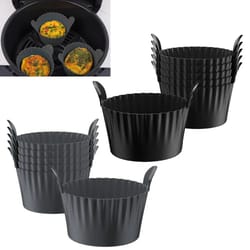 reusable silicone baking cups with handles – nonstick muffin & cupcake liners for oven, air fryer & meal prep