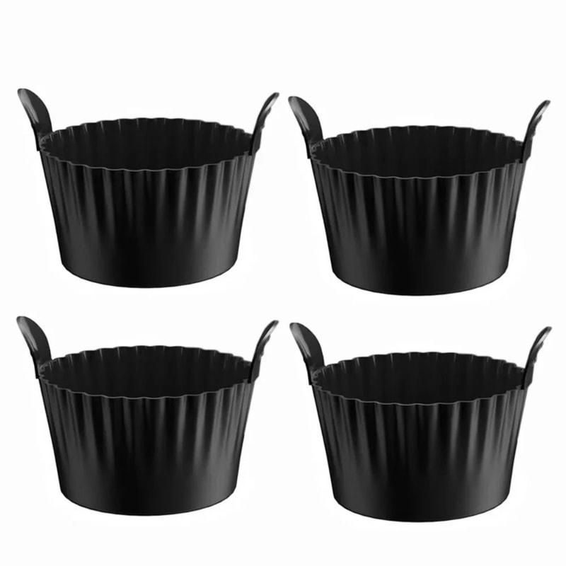 Reusable Silicone Baking Cups With Handles Nonstick Muffin Cupcake Liners For Oven Air Fryer Mea 7