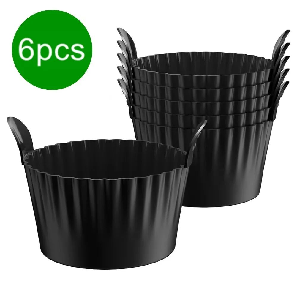Reusable Silicone Baking Cups With Handles Nonstick Muffin Cupcake Liners For Oven Air Fryer Mea 8