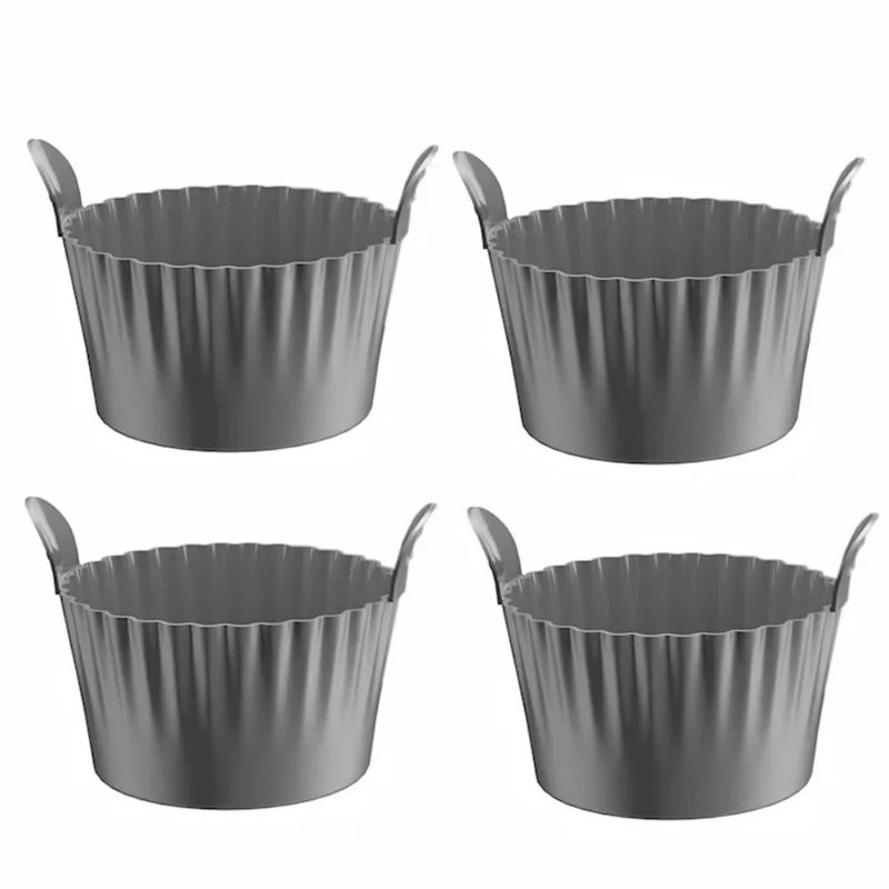 Reusable Silicone Baking Cups With Handles Nonstick Muffin Cupcake Liners For Oven Air Fryer Mea 10