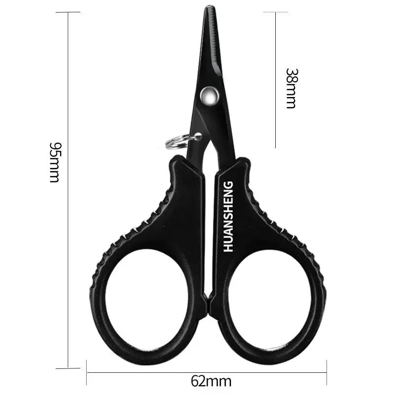 Stainless Steel Braided Line Scissors With Retractable Lanyard Fast Clean Fishing Line Cutter For 6