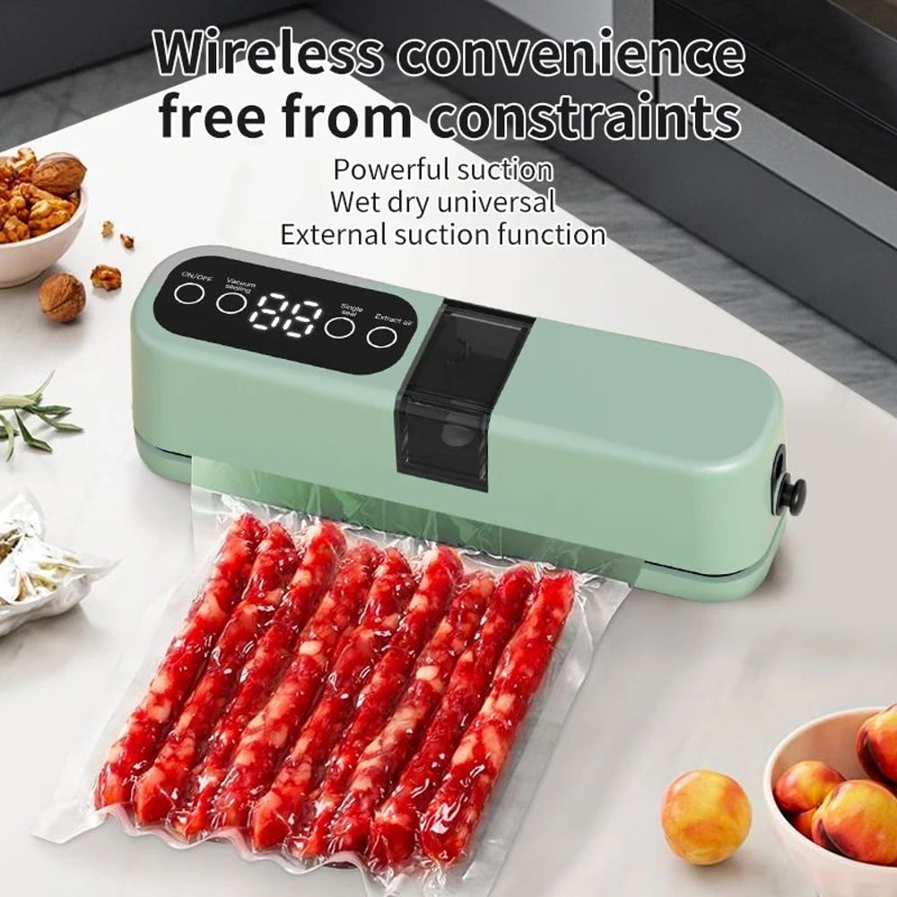FreshLock Portable Vacuum Sealer USB Rechargeable Handheld Food Sealer Kit With 10 Vacuum Bags 3