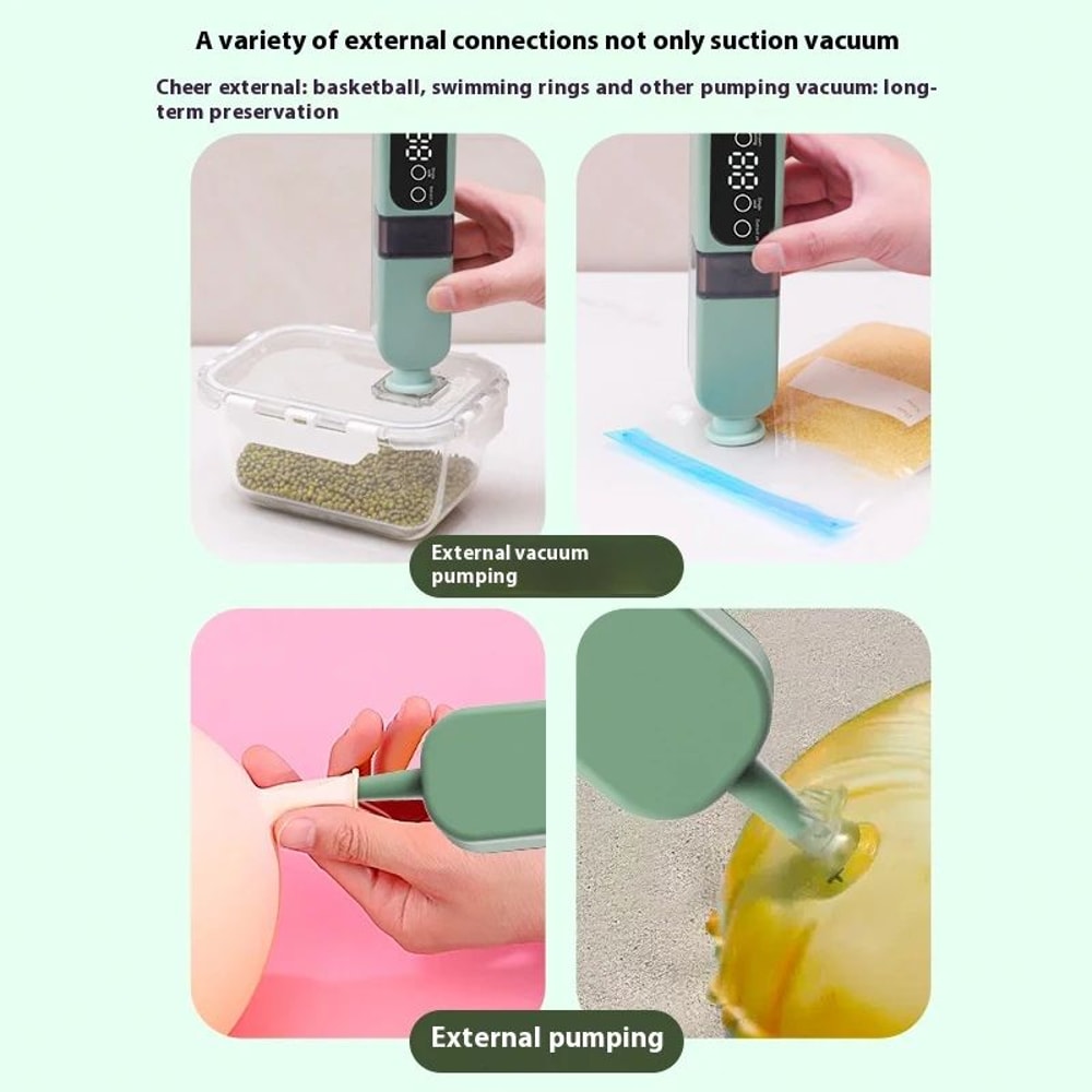 FreshLock Portable Vacuum Sealer USB Rechargeable Handheld Food Sealer Kit With 10 Vacuum Bags 4