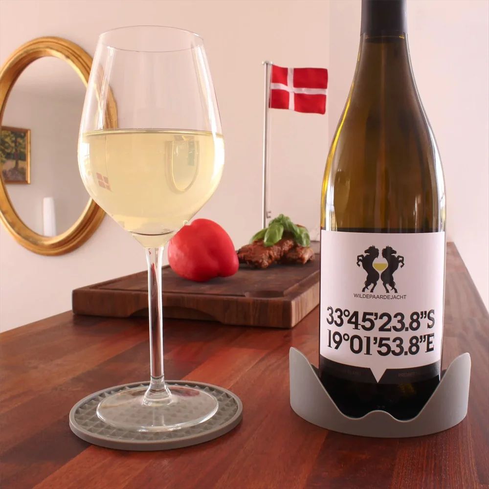 Silicone Coasters With Holder Set Of 6 Thick NonSlip Drink Coasters For Hot Cold Drinks 5