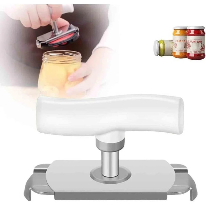 Stainless Steel Adjustable Jar Opener Bottle Cap Opener LaborSaving Lid Grip Tool For Easy TwistOf 0