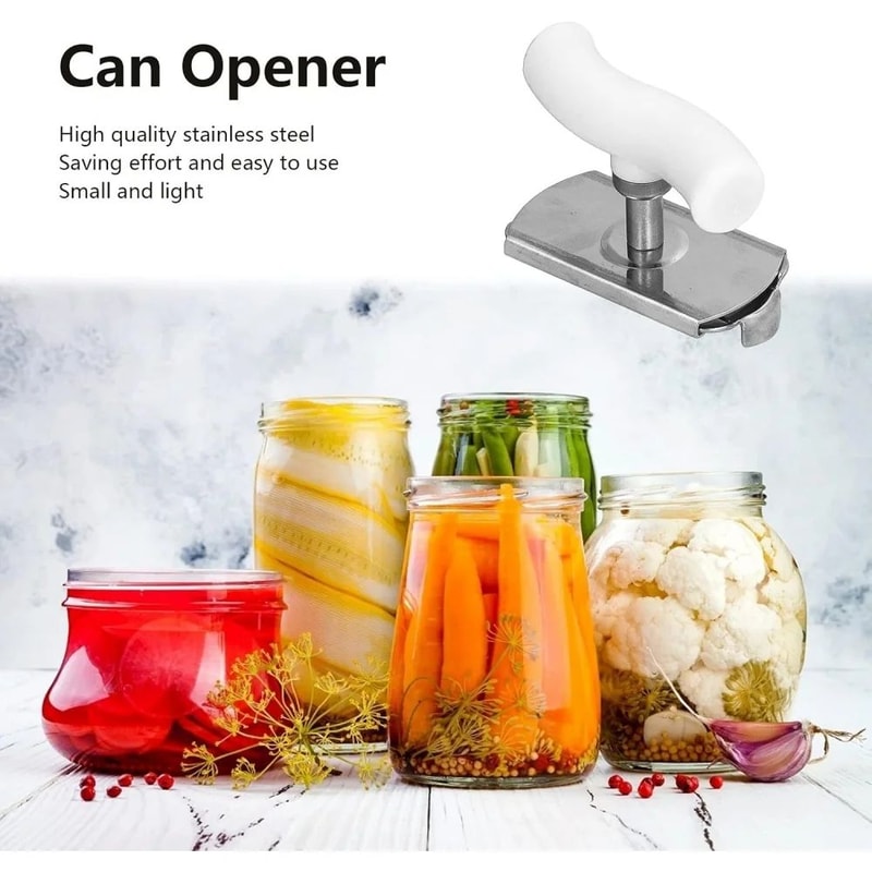 Stainless Steel Adjustable Jar Opener Bottle Cap Opener LaborSaving Lid Grip Tool For Easy TwistOf 4