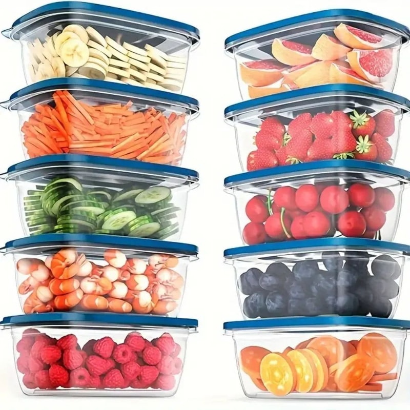 709ml Meal Prep Containers Set Of 6 With Colorful Lids LeakResistant Stackable Lunch Boxes 0