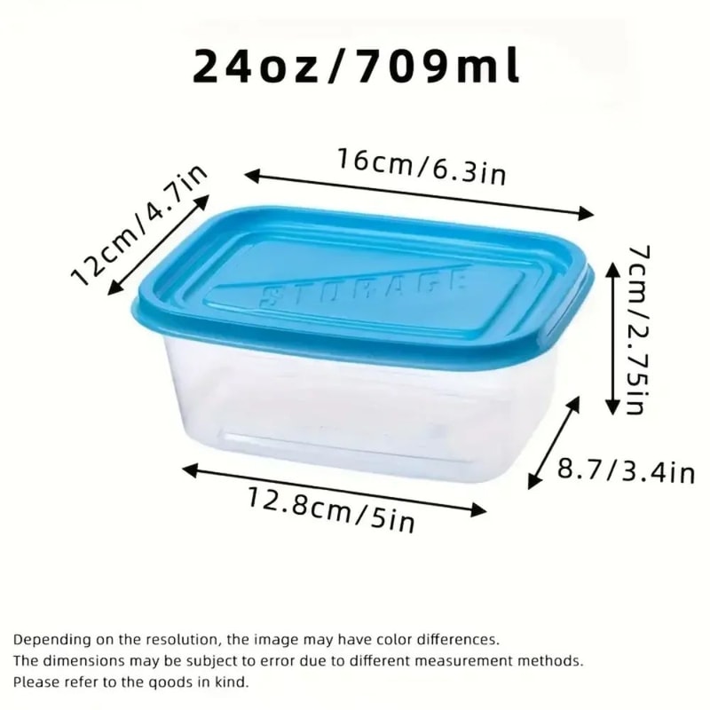 709ml Meal Prep Containers Set Of 6 With Colorful Lids LeakResistant Stackable Lunch Boxes 4