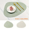Waterproof Faux Leather Placemats Set Wipeable Heat Resistant NonSlip Table Mats 8
