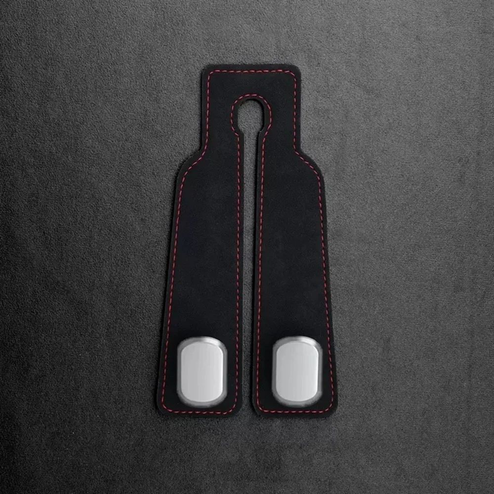 Premium Leather Car Headrest Hook Organizer SpaceSaving Purse Grocery Bag Hanger 6