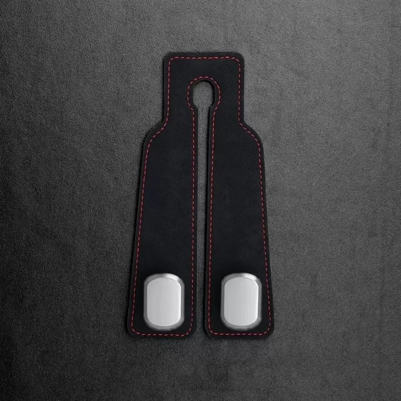 Premium Leather Car Headrest Hook Organizer SpaceSaving Purse Grocery Bag Hanger 6