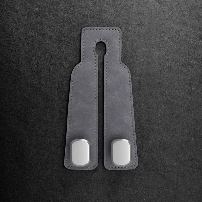 Premium Leather Car Headrest Hook Organizer SpaceSaving Purse Grocery Bag Hanger 8