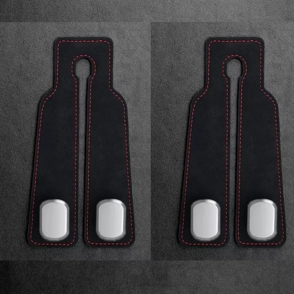 Premium Leather Car Headrest Hook Organizer SpaceSaving Purse Grocery Bag Hanger 9