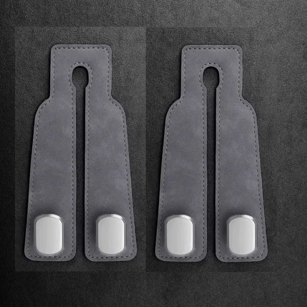 Premium Leather Car Headrest Hook Organizer SpaceSaving Purse Grocery Bag Hanger 11