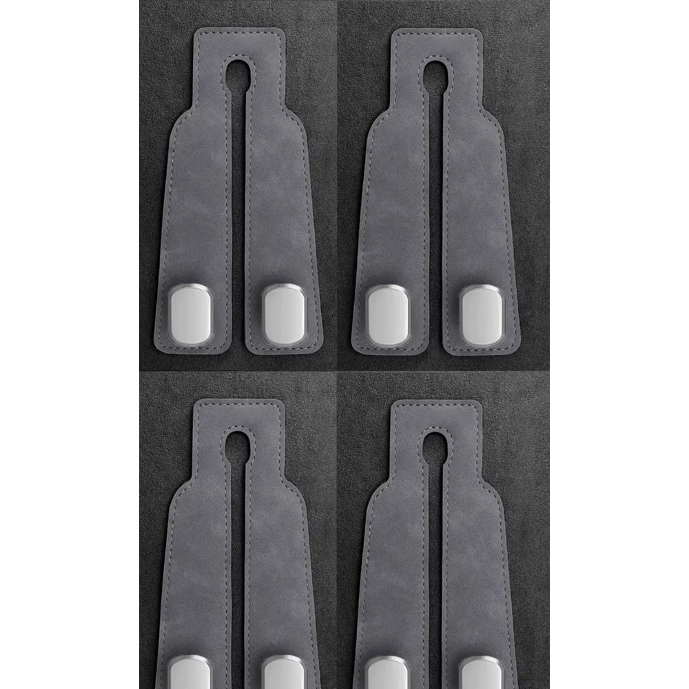 Premium Leather Car Headrest Hook Organizer SpaceSaving Purse Grocery Bag Hanger 14