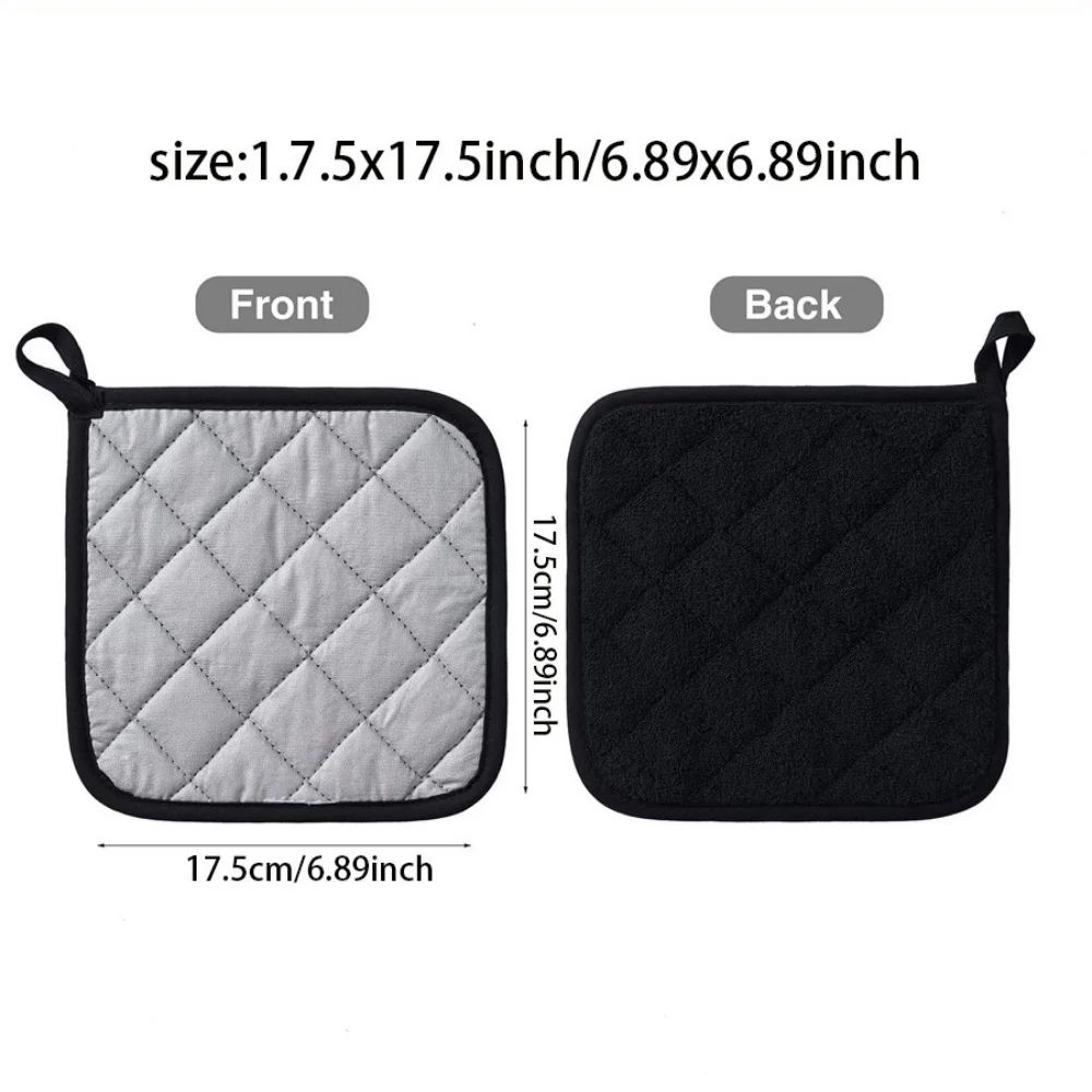 Cotton Heat Resistant Pot Holder Trivet Pad Machine Washable Hot Pads For Cooking Baking 1