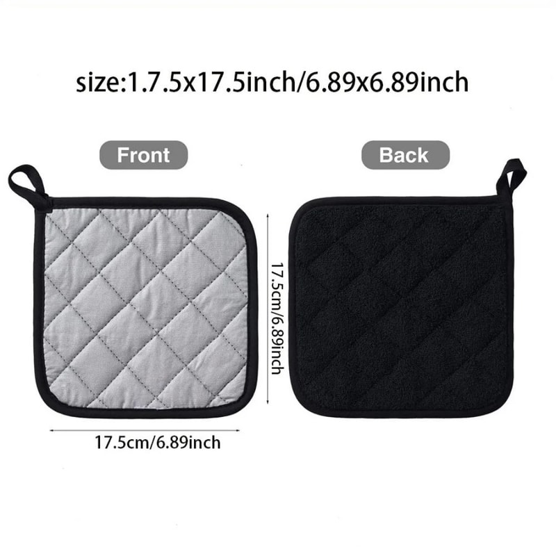 Cotton Heat Resistant Pot Holder Trivet Pad Machine Washable Hot Pads For Cooking Baking 1