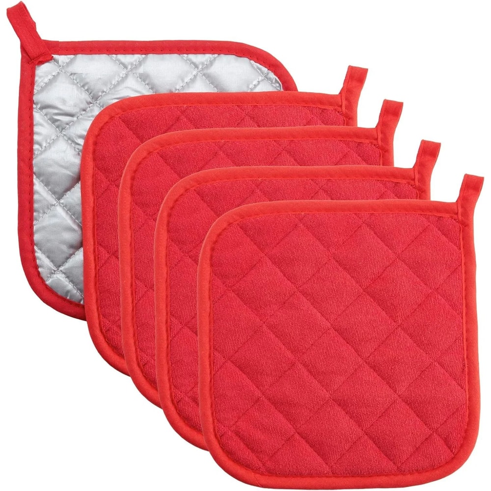 Cotton Heat Resistant Pot Holder Trivet Pad Machine Washable Hot Pads For Cooking Baking 10