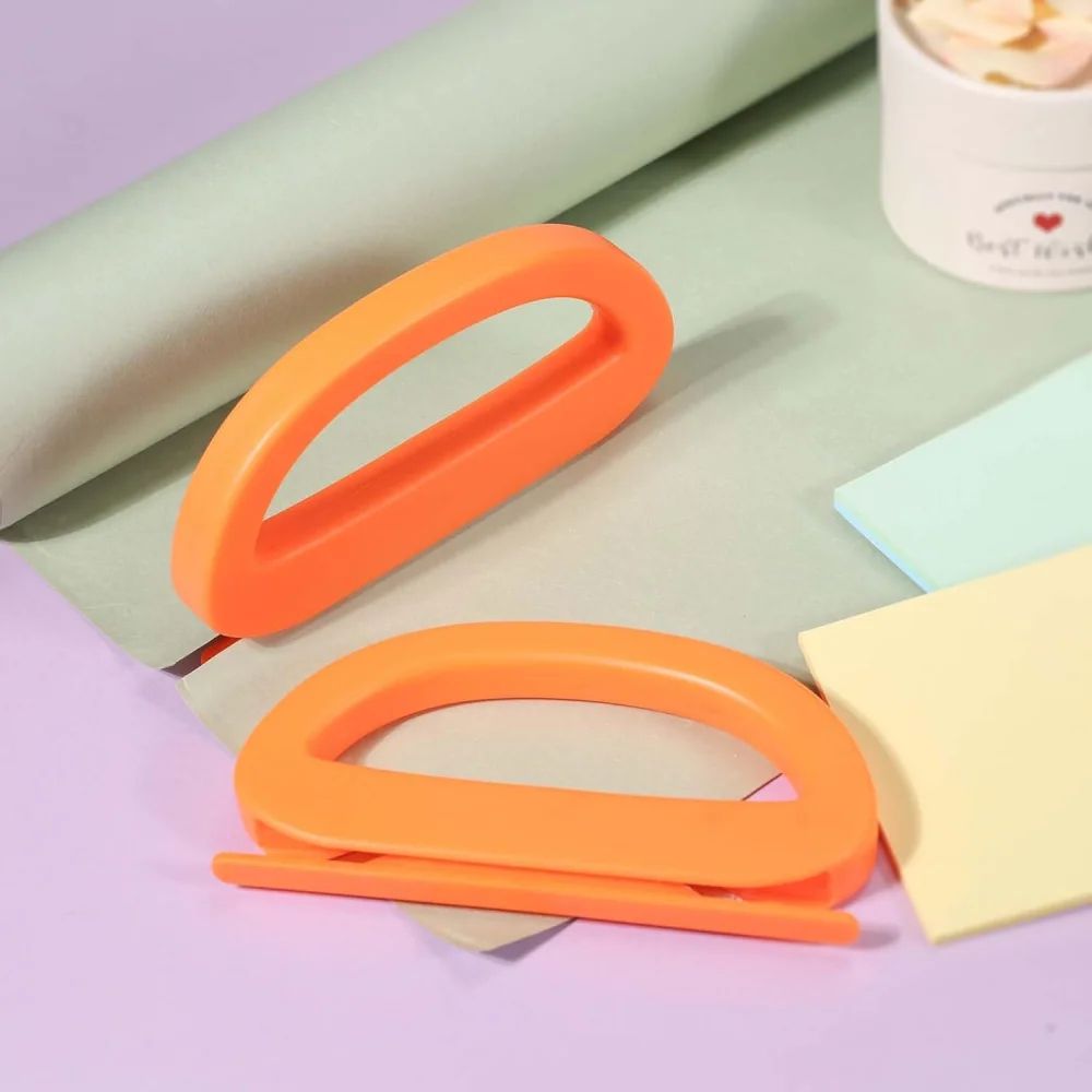 SafeSlide Portable Wrapping Paper Cutter Concealed Blade Gift Wrap Cutter For Fast Straight Cuts 2