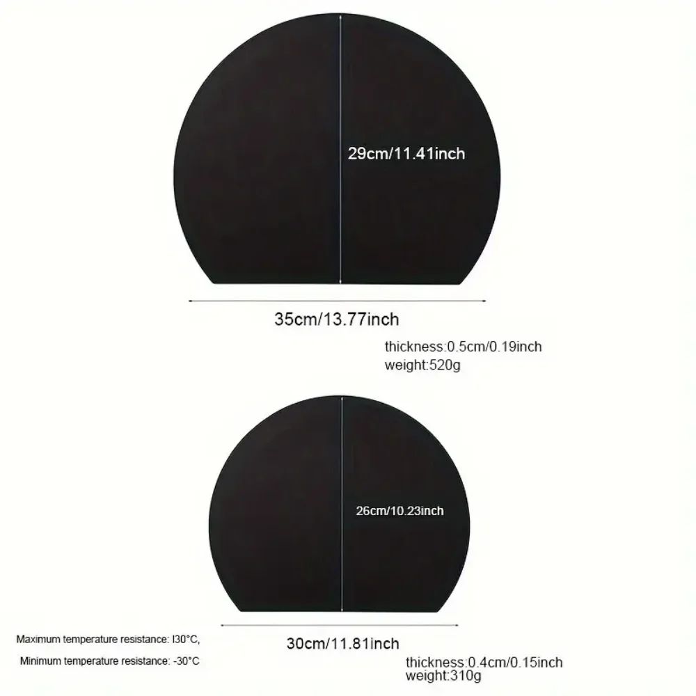 TPU Cutting Board Mat Set DoubleSided NonSlip Cutting Mat BPAFree Cutting Board Flexible Semicircl 1