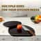 TPU Cutting Board Mat Set DoubleSided NonSlip Cutting Mat BPAFree Cutting Board Flexible Semicircl 3