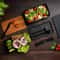 Adult Bento Lunch Box 2Tier Meal Prep Container With Cutlery Microwave Safe DishwasherFriendly 120 3