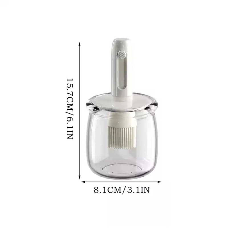 2in1 Oil Dispenser With Brush For Cooking Grilling Detachable Silicone Basting Brush Bottle For O 0