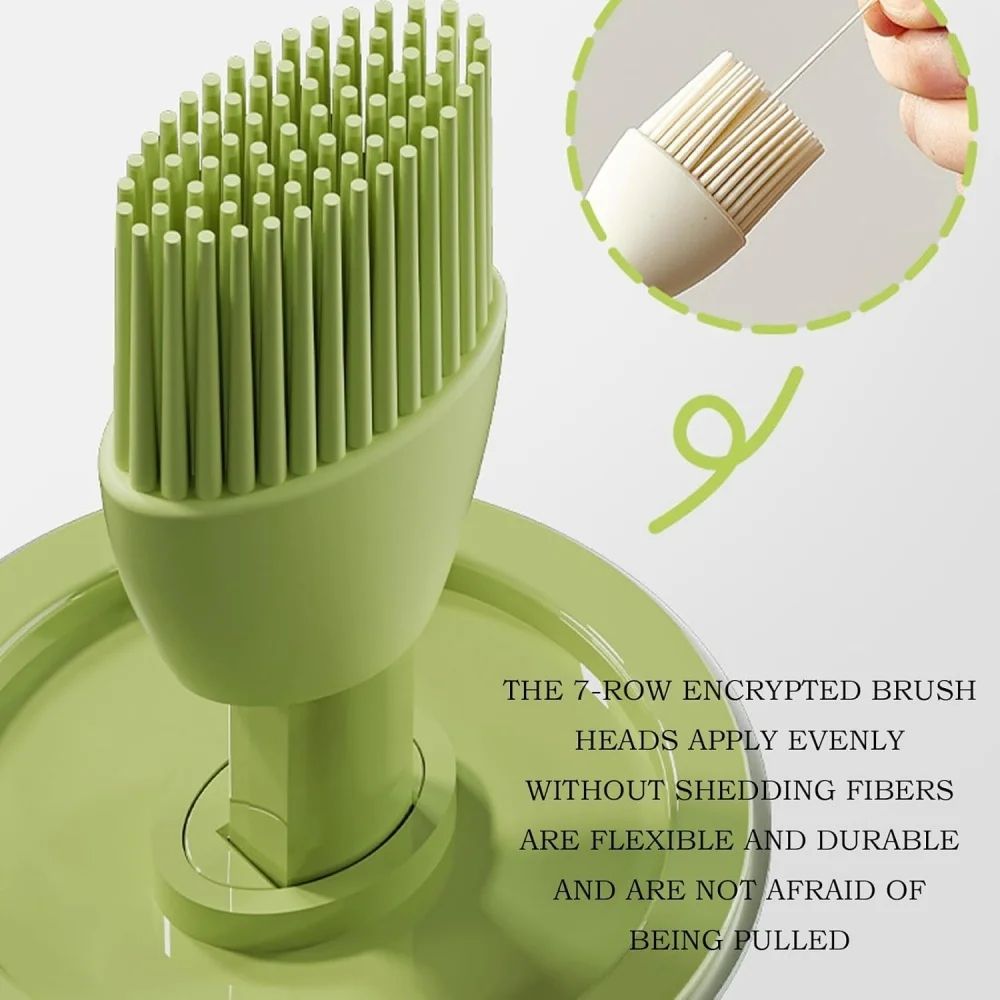 2in1 Oil Dispenser With Brush For Cooking Grilling Detachable Silicone Basting Brush Bottle For O 3