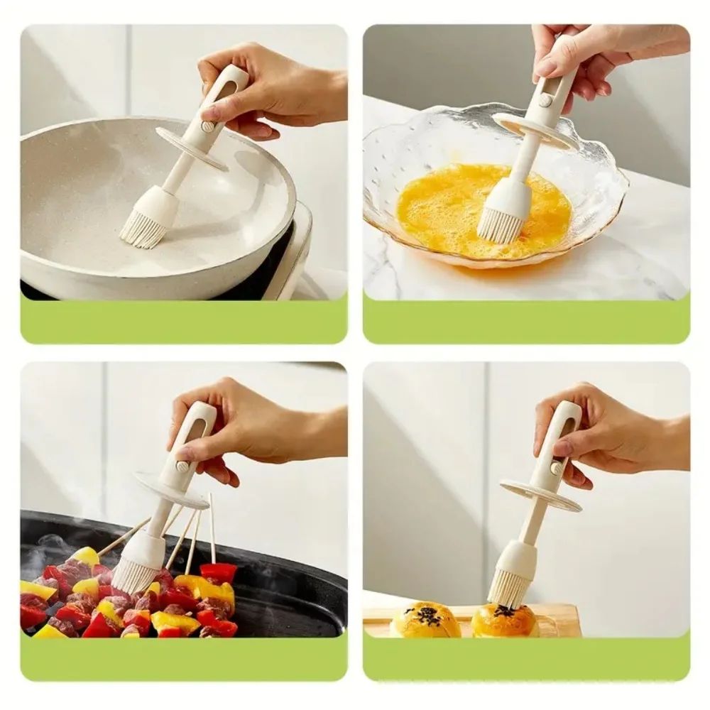2in1 Oil Dispenser With Brush For Cooking Grilling Detachable Silicone Basting Brush Bottle For O 4