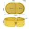 Leakproof Silicone Snack Container With Lids Reusable DoubleCompartment Snack Box Foldable TravelR 6