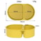Leakproof Silicone Snack Container With Lids Reusable DoubleCompartment Snack Box Foldable TravelR 6