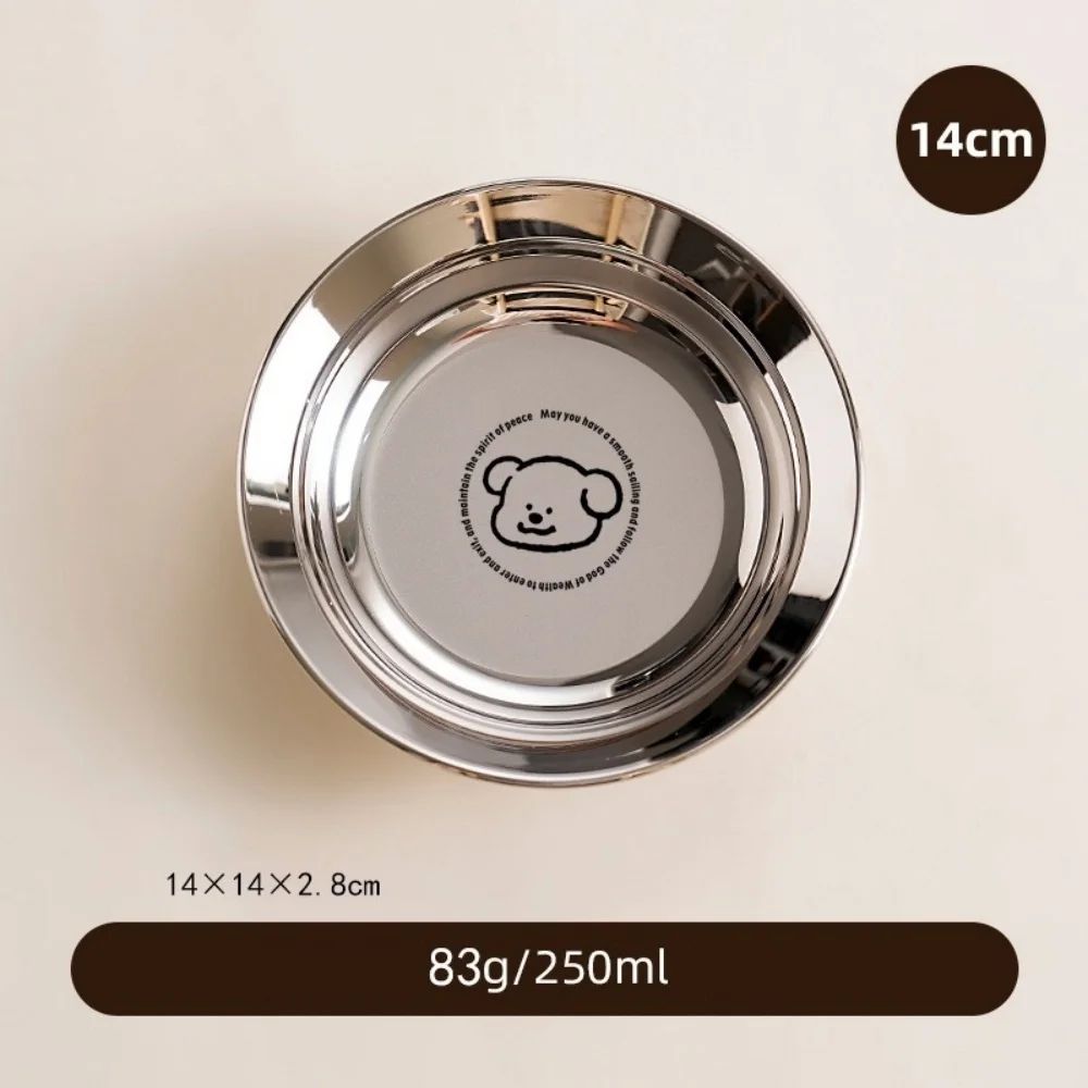 Stainless Steel Mini Round Plates Portion Control Unbreakable Dishwasher Safe 6