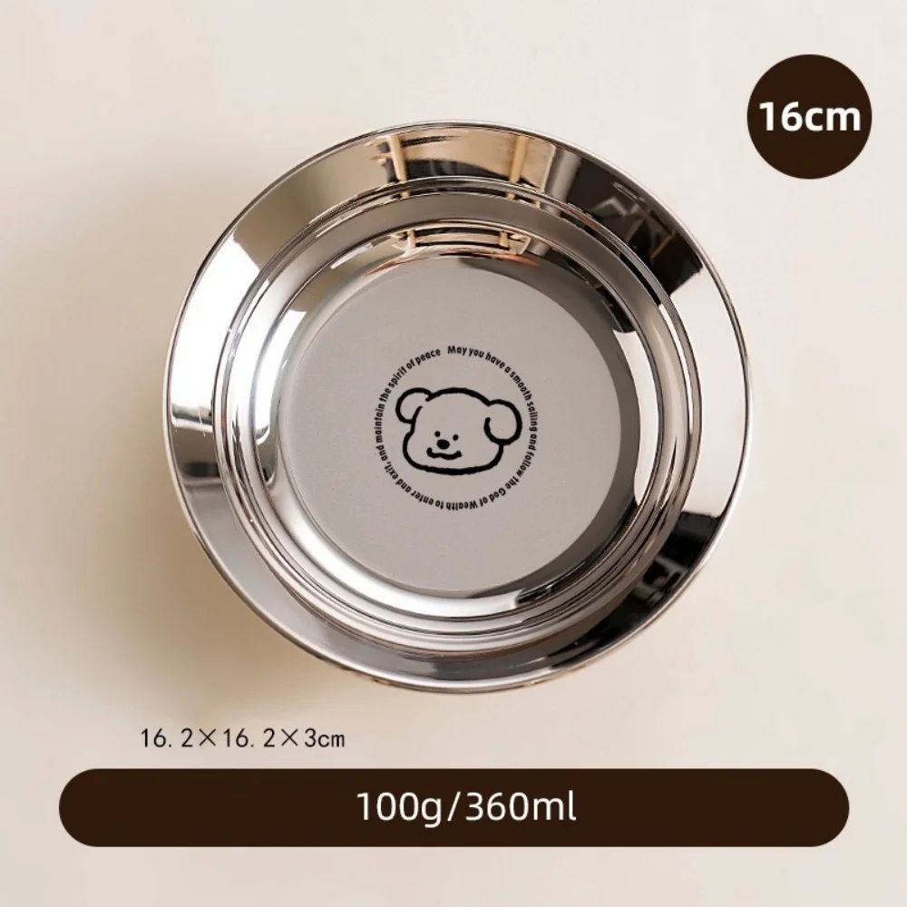 Stainless Steel Mini Round Plates Portion Control Unbreakable Dishwasher Safe 7