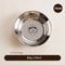 Stainless Steel Mini Round Plates Portion Control Unbreakable Dishwasher Safe 8