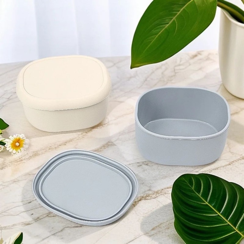 Large Reusable Silicone Food Storage Container With Airtight Lid BPAFree Dishwasher Fridge Safe 2