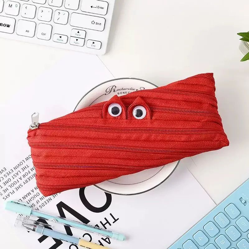 Monster Pencil Case Large Capacity Cute Pencil Pouch Zipper Pen Case For School 9