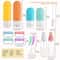 TSAApproved 16Piece LeakProof Silicone Travel Bottle Set Refillable Toiletry Containers With Jars 1