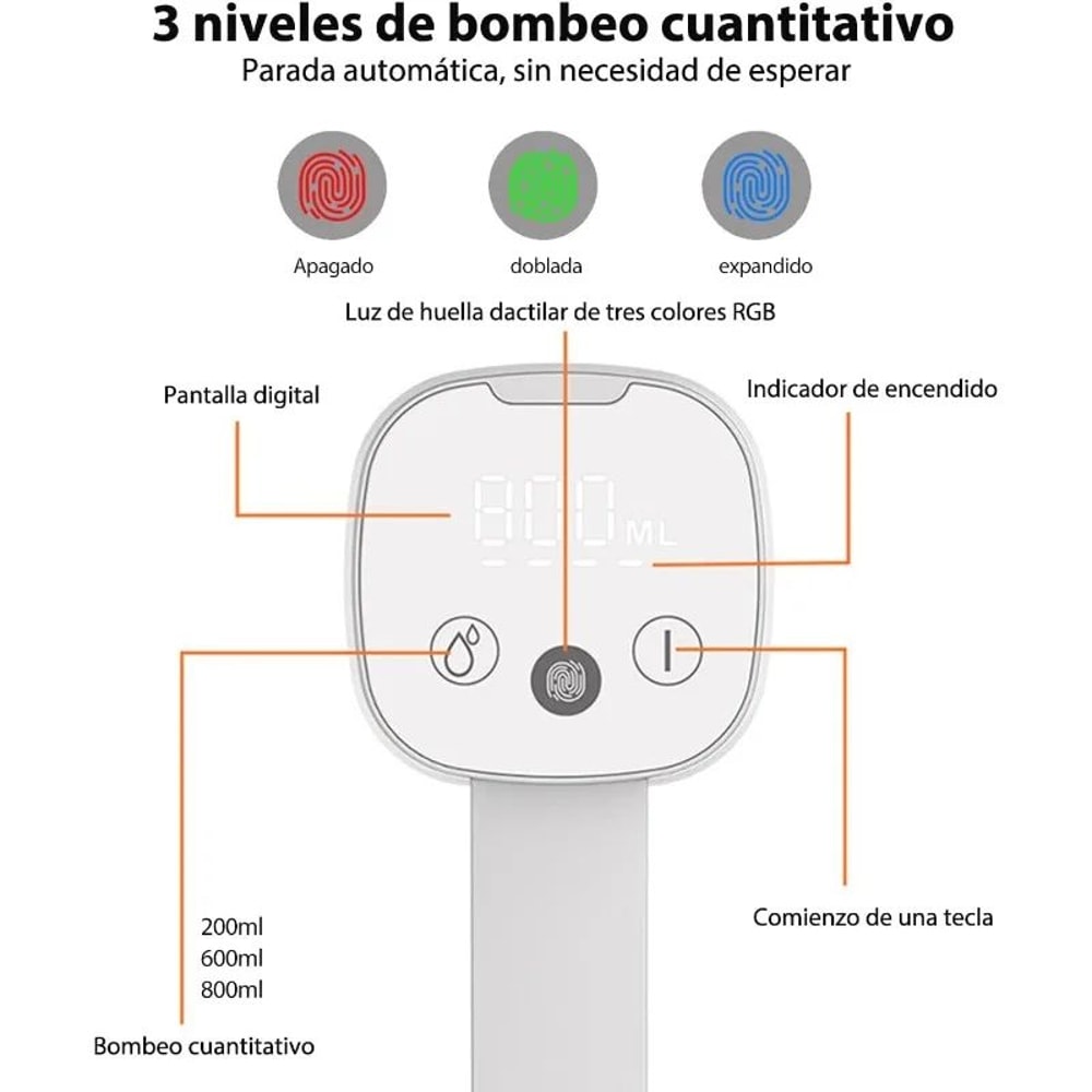 Rechargeable Portable Water Dispenser Pump With Foldable Spout Silent HighFlow USBC Electric Water 3