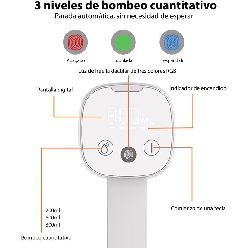 Rechargeable Portable Water Dispenser Pump With Foldable Spout Silent HighFlow USBC Electric Water 3